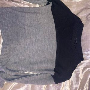 Black and grey sweater